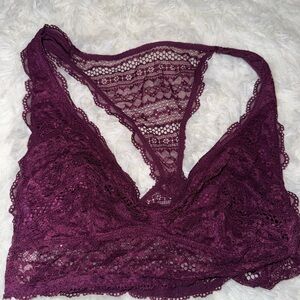 Victoria's Secret Lace Bralette in Plum